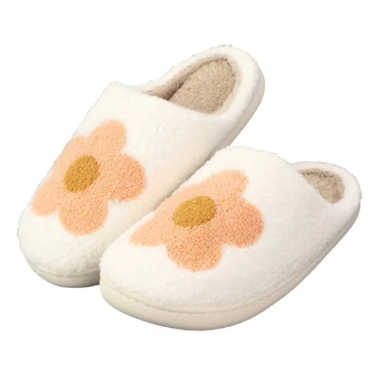 White Daisy Slippers