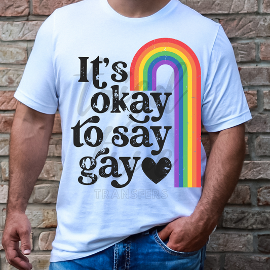 It's Okat to say Gay