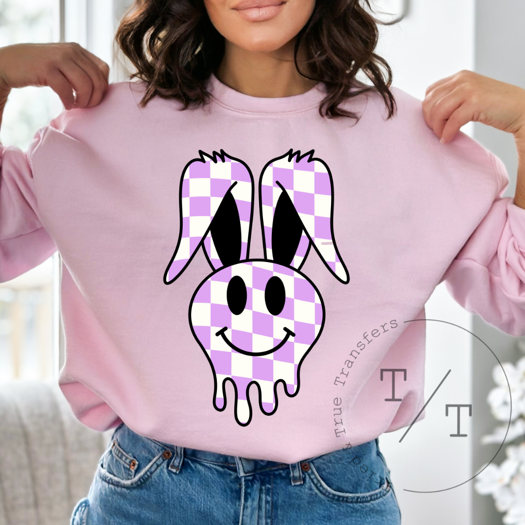 Purple Checkered Bunny